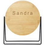 Hyrra bamboo standing mirror - Image 3