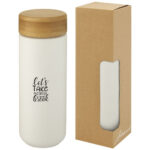 Lumi 300 ml ceramic tumbler with bamboo lid - Image 2