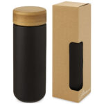 Lumi 300 ml ceramic tumbler with bamboo lid - Image 9