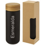Lumi 300 ml ceramic tumbler with bamboo lid - Image 11