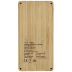 Alata 8000 mAh bamboo solar power bank - Image 6