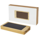 Alata 8000 mAh bamboo solar power bank - Image 8