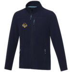 Amber men's GRS recycled full zip fleece jacket - Image 93