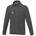 Amber men's GRS recycled full zip fleece jacket - Image 121