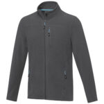 Amber men's GRS recycled full zip fleece jacket - Image 8