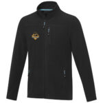 Amber men's GRS recycled full zip fleece jacket - Image 30