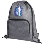 Ash recycled foldable drawstring bag 7L - Image 2