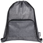 Ash recycled foldable drawstring bag 7L - Image 3