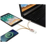 Bates wheat straw and cork 3-in-1 charging cable - Image 3