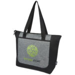 Reclaim GRS recycled two-tone zippered tote bag 15L - Image 2