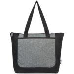 Reclaim GRS recycled two-tone zippered tote bag 15L - Image 3