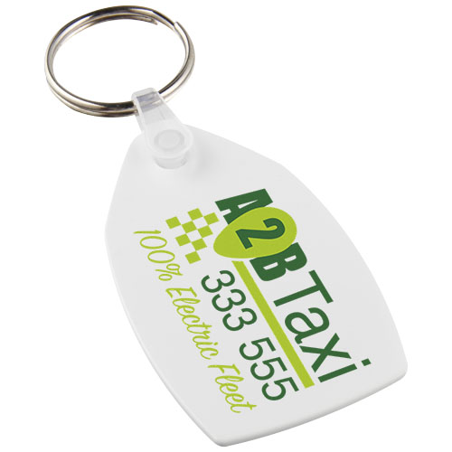 175979209249507 Tait rectangular-shaped recycled keychain - Image 1