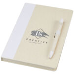 Dairy Dream A5 size reference recycled milk cartons notebook and ballpoint pen set - Image 2