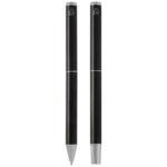 Lucetto recycled aluminium ballpoint and rollerball pen gift set (black ink) - Image 17