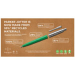 Parker Jotter Recycled ballpoint pen (black ink) - Image 8