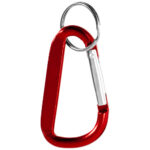 Timor RCS recycled aluminium carabiner keychain - Image 3