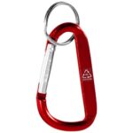 Timor RCS recycled aluminium carabiner keychain - Image 4