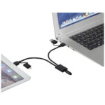Connect 6-in-1 RCS recycled aluminium 45W quick charge & data transfer cable - Image 7
