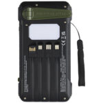 Soldy 10.000 mAh RCS recycled plastic solar dynamo power bank - Image 5