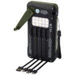 Soldy 10.000 mAh RCS recycled plastic solar dynamo power bank - Image 6