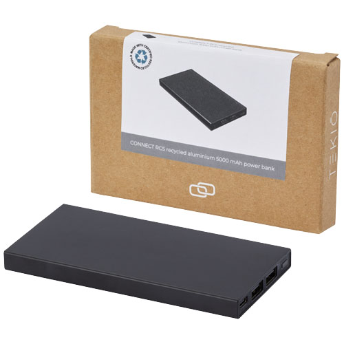 175980293082739 Connect 5000 mAh recycled aluminium power bank - Image 1