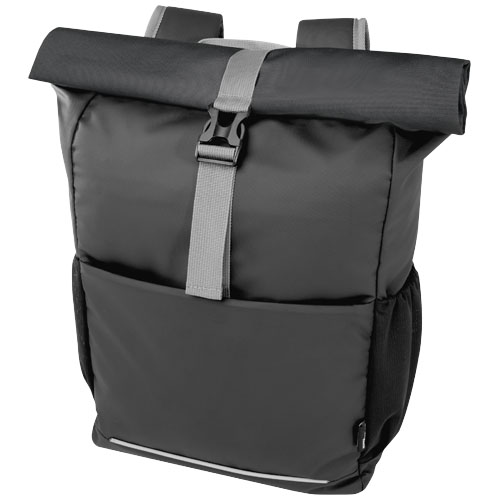 175980400634447 Aqua 15" GRS recycled water resistant roll-top bike bag 20L - Image 1