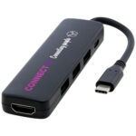 Loop RCS recycled plastic multimedia adapter USB 2.0-3.0 with HDMI port - Image 2