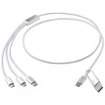 Versatile 5-1 recycled aluminium charging cable - Image 18