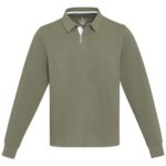 Clyde unisex organic rugby polo sweatshirt - Image 172
