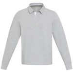 Clyde unisex organic rugby polo sweatshirt - Image 137