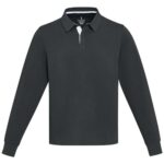 Clyde unisex organic rugby polo sweatshirt - Image 67