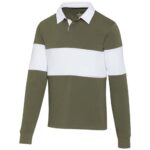 Clyde unisex organic rugby polo sweatshirt - Image 91