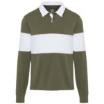 Clyde unisex organic rugby polo sweatshirt - Image 77