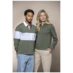 Clyde unisex organic rugby polo sweatshirt - Image 80