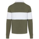 Clyde unisex organic rugby polo sweatshirt - Image 3