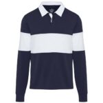 Clyde unisex organic rugby polo sweatshirt - Image 32