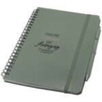 Thalaasa A5 ocean-bound hard cover notebook with ballpoint pen (black ink) - Image 9