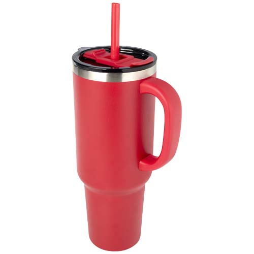 175984145412331 Sydney 1200 ml double wall RCS certified copper vacuum insulated tumbler with straw - Image 1