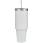 Sydney 1200 ml double wall RCS certified copper vacuum insulated tumbler with straw - Image 43