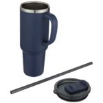 Sydney 1200 ml double wall RCS certified copper vacuum insulated tumbler with straw - Image 20