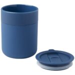 Java 330 ml ceramic tumbler with silicone wrap and plastic lid - Image 4