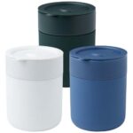 Java 330 ml ceramic tumbler with silicone wrap and plastic lid - Image 20