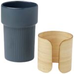 Fika 340 ml tumbler with bamboo sleeve - Image 4