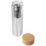 Bailey 400 ml borsilicate glass infuser bottle with bamboo lid - Image 4