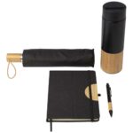 Carmen A5 hard cover notebook and ballpoint pen gift set (black ink) - Image 5