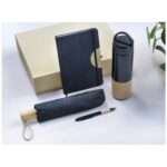 Carmen A5 hard cover notebook and ballpoint pen gift set (black ink) - Image 11