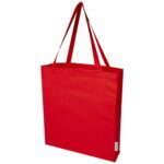 Madras 140 g/m² GRS recycled cotton gusset tote bag - Image 15