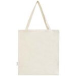 Madras 140 g/m² GRS recycled cotton gusset tote bag - Image 11
