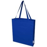 Madras 140 g/m² GRS recycled cotton gusset tote bag - Image 22