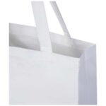Madras 140 g/m² GRS recycled cotton gusset tote bag - Image 5